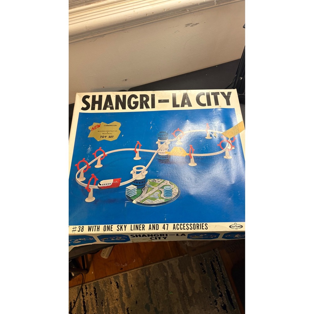 Vintage Tomy Toy Town Shangri-La City Construction Set 38 Sky Liner Japan 1960s